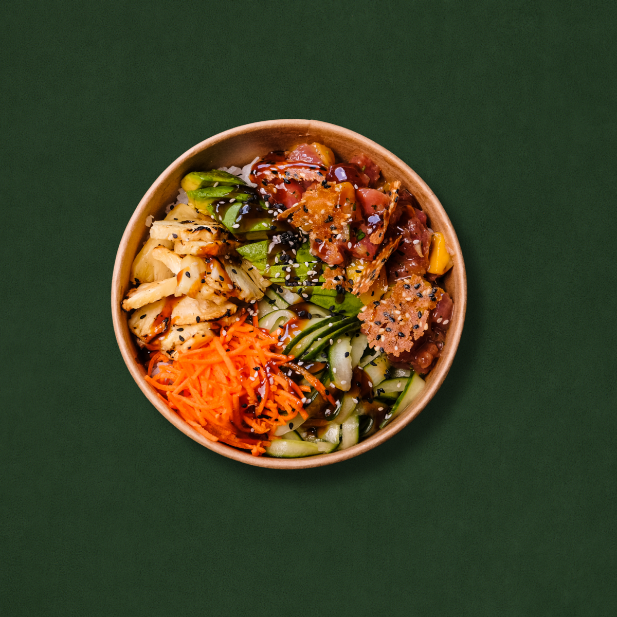 Poke bowl de thon asiatique