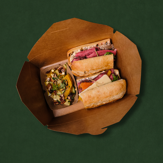 Sandwich rosbif et légumes marinés